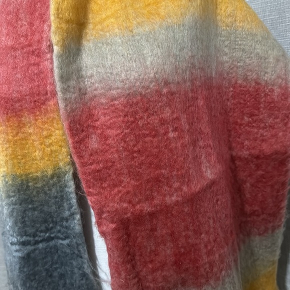 Lauren Conrad Scarf/Wrap-Multi Color Stripe-Twisted Fringe-Acrylic-EUC - Picture 8 of 16